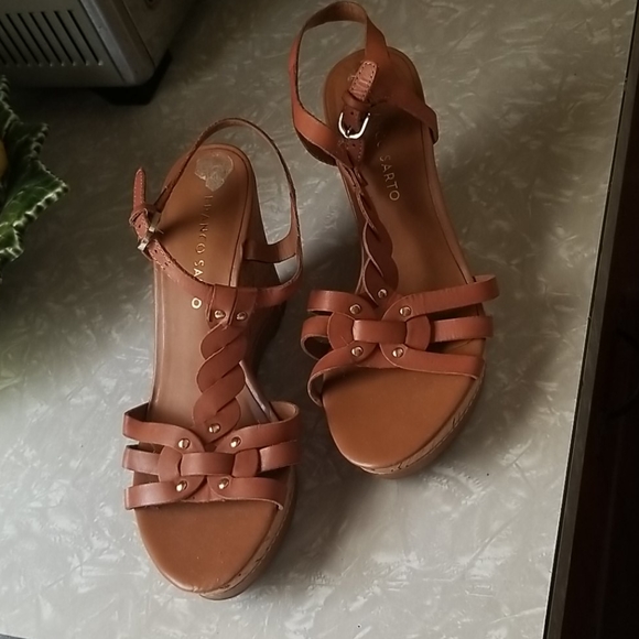 Franco Sarto Shoes - Franco Sarto cork wedge sandals